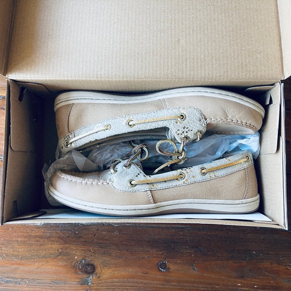 Sperry Firefish Snake Linen Boat Shoes - Picture 8 of 11